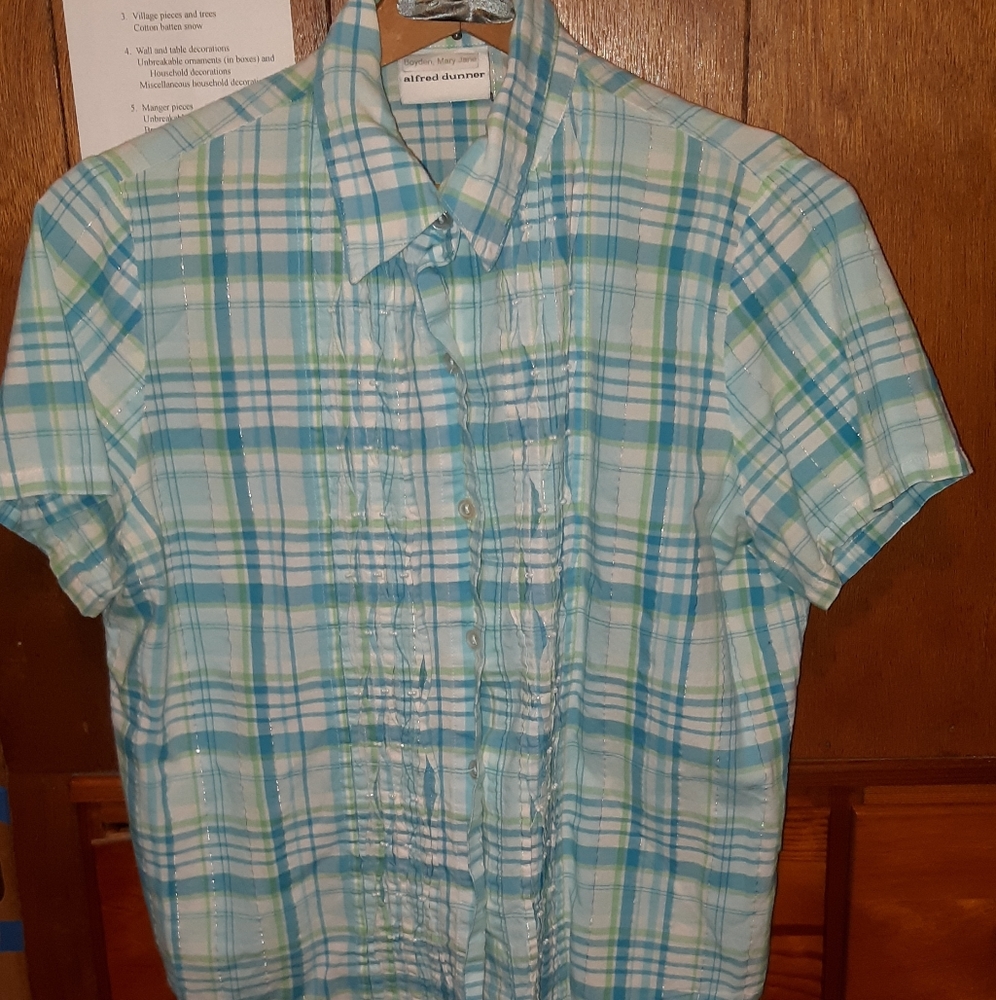 Alfred Dunner women's beaded blouse sz 10